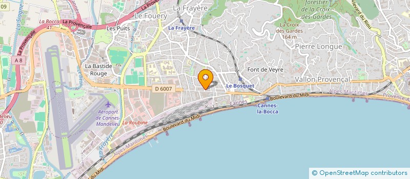 localisation de l'entreprise SNE EXPL PLASTIQ ASSAINISSEMEN à CANNES
