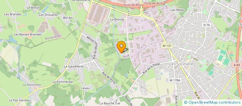 localisation de l'entreprise SNEA  REZE