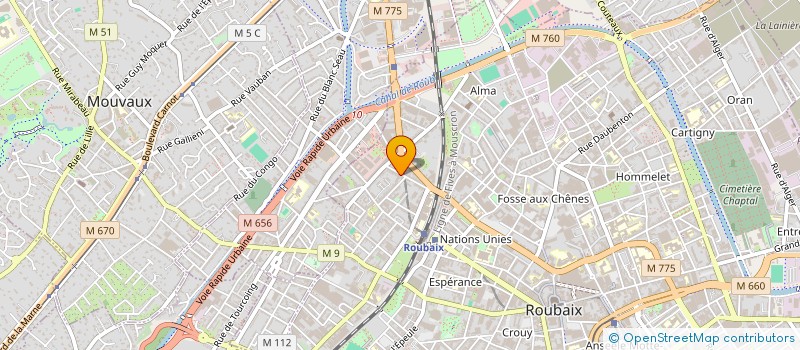 localisation de l'entreprise SNEAC NEGOCE ACTIONS COMMERC à ROUBAIX
