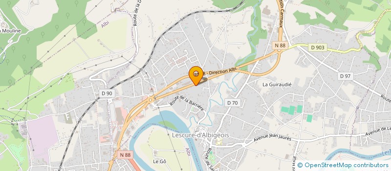 localisation de l'entreprise SNEAKERS CHALLENGES  LESCURE D'ALBIGEOIS