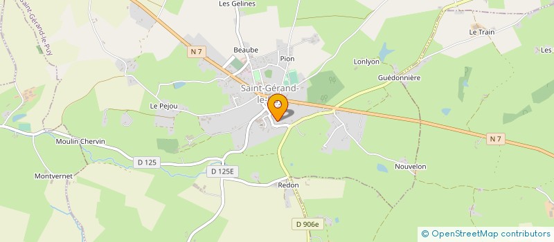 localisation de l'entreprise SNEB NOUVELLE ELAGAGE BOURBONN à SAINT-GERAND-LE-PUY