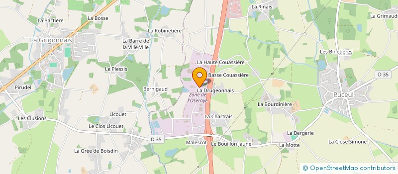 localisation de l'entreprise SNECC à PUCEUL