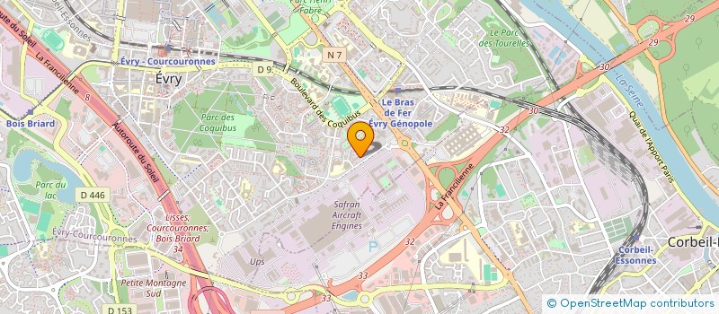 localisation de l'entreprise SNECMINES à EVRY-COURCOURONNES