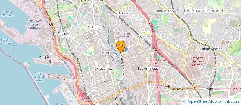localisation de l'entreprise SNEF IMMO à MARSEILLE 15EME