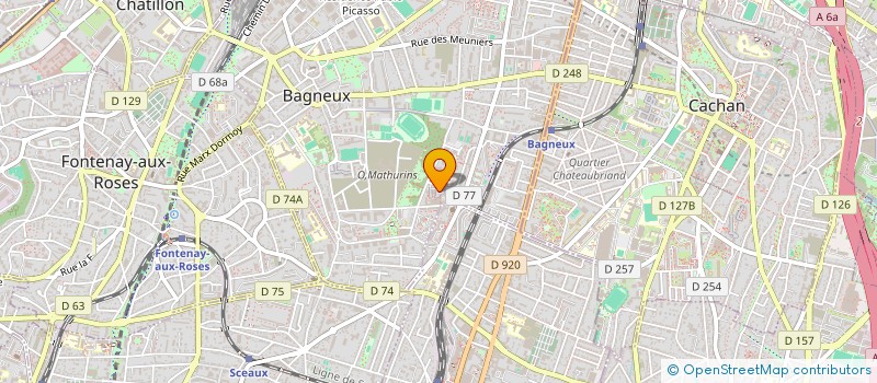 localisation de l'entreprise SNEG à BAGNEUX