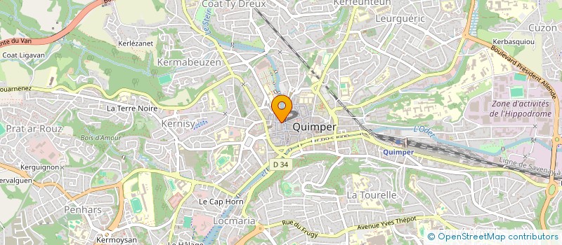 localisation de l'entreprise SNEHA à QUIMPER