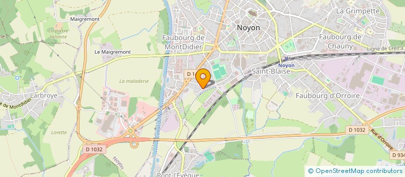 localisation de l'entreprise SNEJO GROUP'S  NOYON