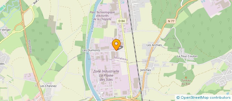 localisation de l'entreprise SNEP à MONETEAU