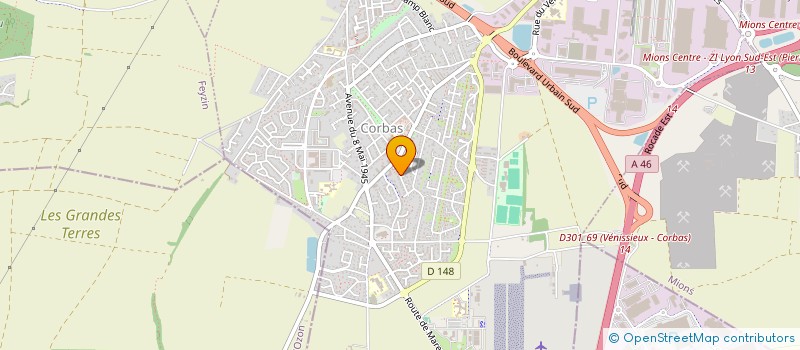 localisation de l'entreprise SNERA ELEC à CORBAS