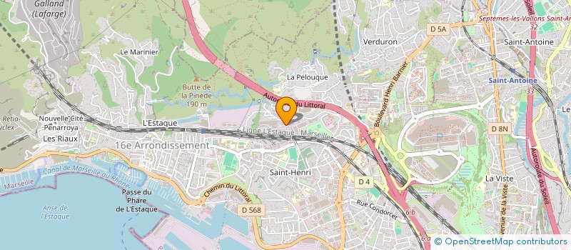 localisation de l'entreprise SNETD  MARSEILLE