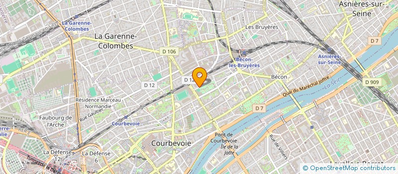 localisation de l'entreprise SNETOR à COURBEVOIE