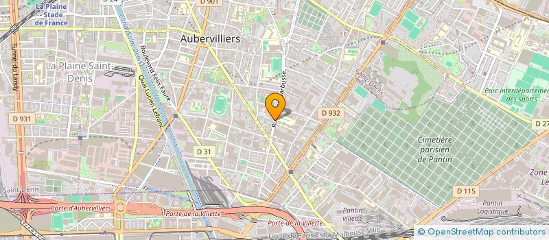 localisation de l'entreprise SNEVES à AUBERVILLIERS