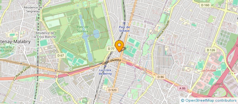 localisation de l'entreprise SNFD HOLDING à ANTONY