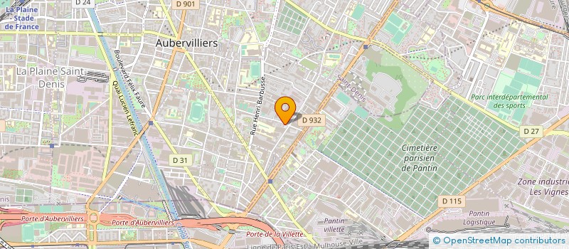 localisation de l'entreprise SNG  AUBERVILLIERS