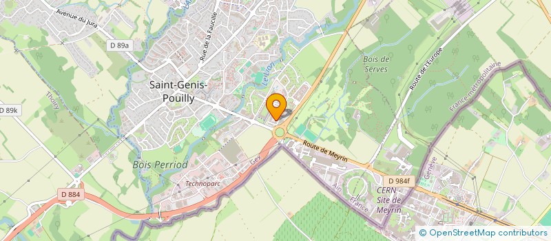 localisation de l'entreprise SNH GESTION COMMERCE à SAINT-GENIS-POUILLY