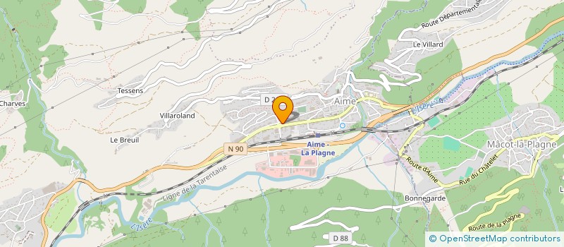 localisation de l'entreprise SNI NETTOYAGE à AIME-LA-PLAGNE