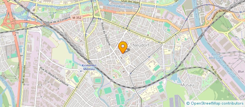 localisation de l'entreprise SNI PRODUCTION à STRASBOURG