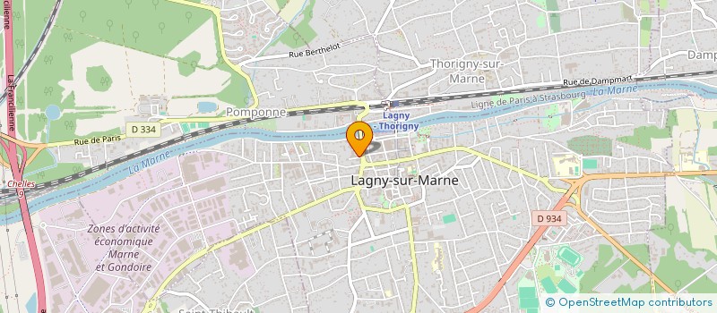 localisation de l'entreprise SNIELEC FRANCE à LAGNY-SUR-MARNE