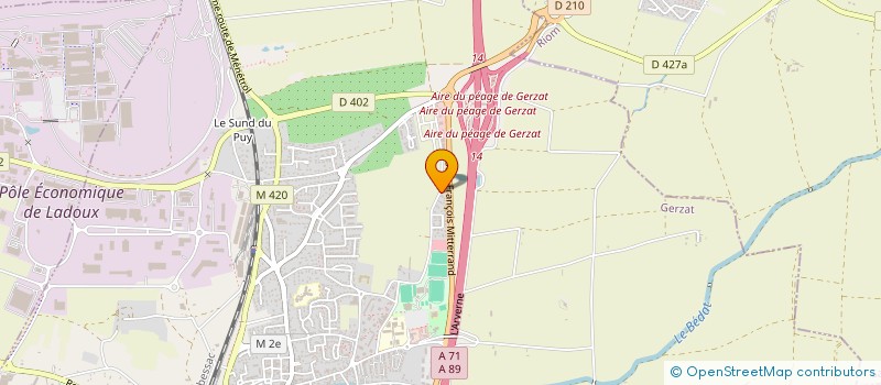 localisation de l'entreprise SNJ  GERZAT