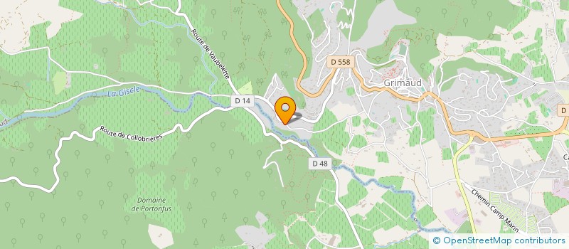 localisation de l'entreprise SNJ-BTP à GRIMAUD