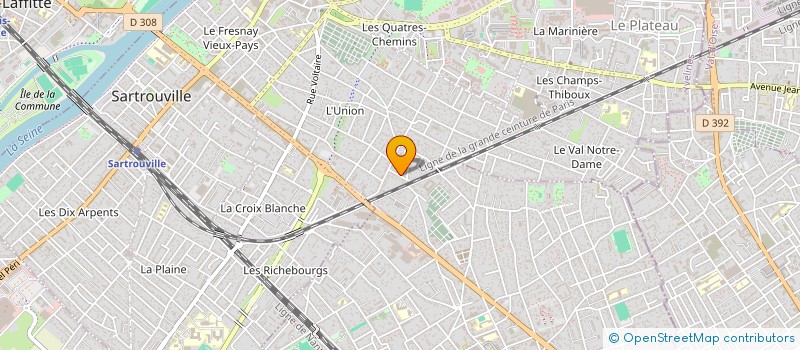 localisation de l'entreprise SNJ2M à SARTROUVILLE