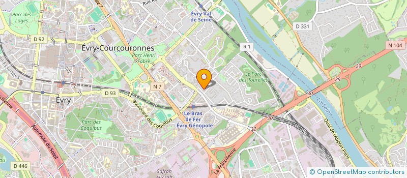 localisation de l'entreprise SNK CURAGE PROFESSIONNEL à EVRY-COURCOURONNES