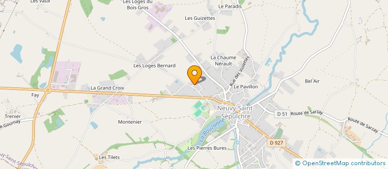 localisation de l'entreprise SNK SPIRITN'KOS à NEUVY-SAINT-SEPULCHRE