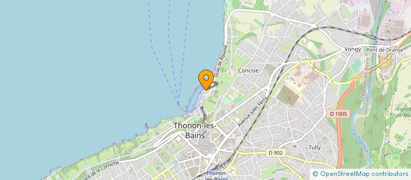 localisation de l'entreprise SNLF STE NAUTIQUE DU LEMAN FRANCAIS à THONON-LES-BAINS