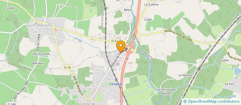 localisation de l'entreprise SNM à CAVIGNAC