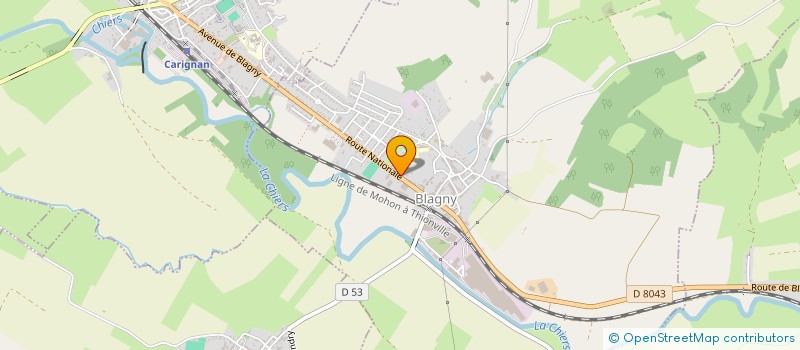 localisation de l'entreprise SNM  BLAGNY