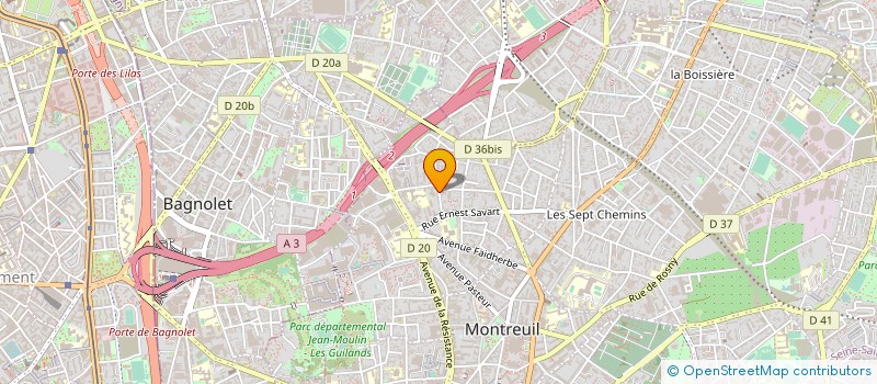 localisation de l'entreprise SNN CUIR à MONTREUIL
