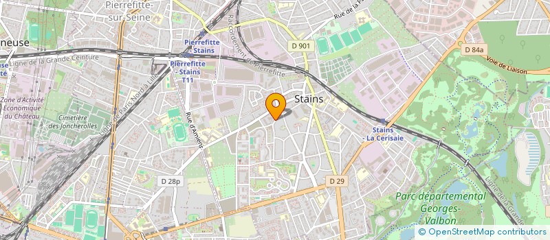 localisation de l'entreprise SNN DECO  STAINS