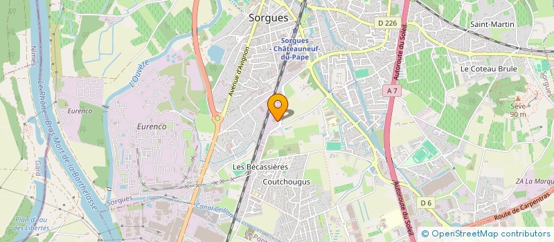 localisation de l'entreprise SNO  SORGUES