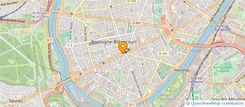localisation de l'entreprise SNO IMMOBILIER à BOULOGNE-BILLANCOURT