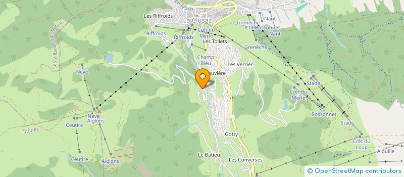 localisation de l'entreprise SNOAC à LA CLUSAZ