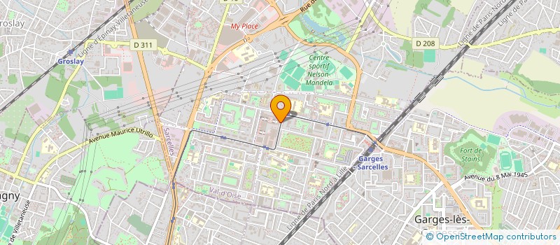 localisation de l'entreprise SNOB à SARCELLES