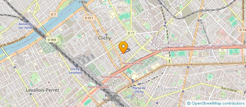 localisation de l'entreprise SNOH à CLICHY