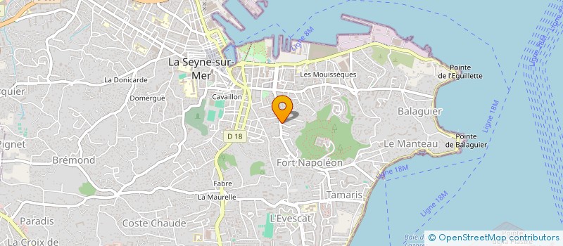 localisation de l'entreprise SNOTRA CONSEIL à LA SEYNE-SUR-MER