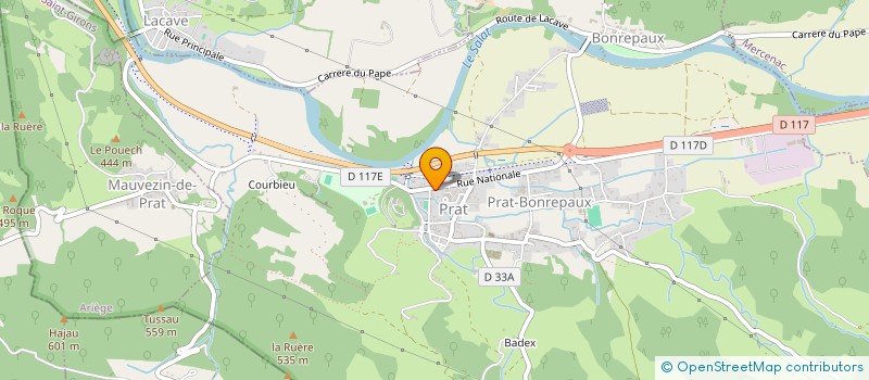 localisation de l'entreprise SNOV à PRAT-BONREPAUX
