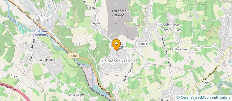 localisation de l'entreprise SNOW  BELMONT-D'AZERGUES