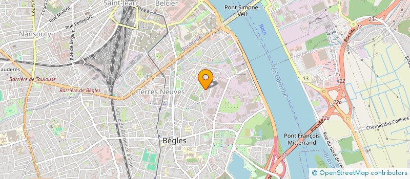 localisation de l'entreprise SNOW CLIM MAINTENANCE à BEGLES