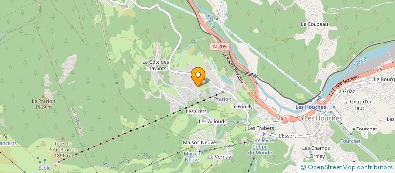 localisation de l'entreprise SNOW DEVELOPMENT à LES HOUCHES