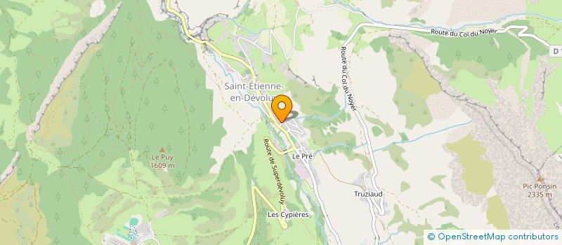 localisation de l'entreprise SNOW LIGHTS  DEVOLUY