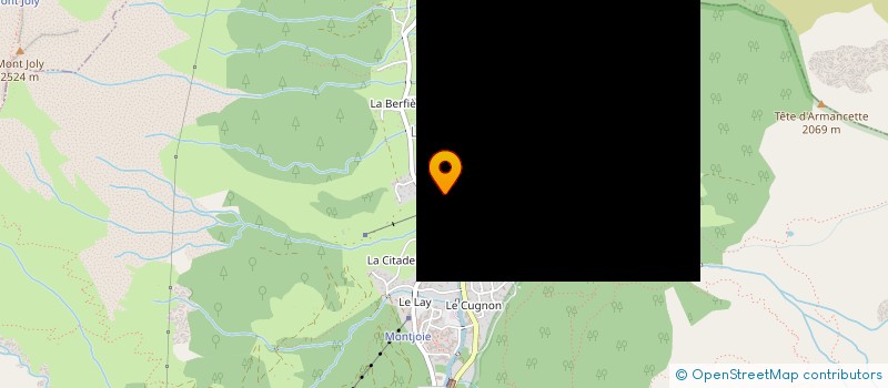 localisation de l'entreprise SNOW SESSION ECOLE DE SKI INTERNATIONAL  LES CONTAMINES-MONTJOIE