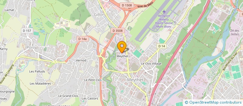 localisation de l'entreprise SNOW TEC 74 à ANNECY