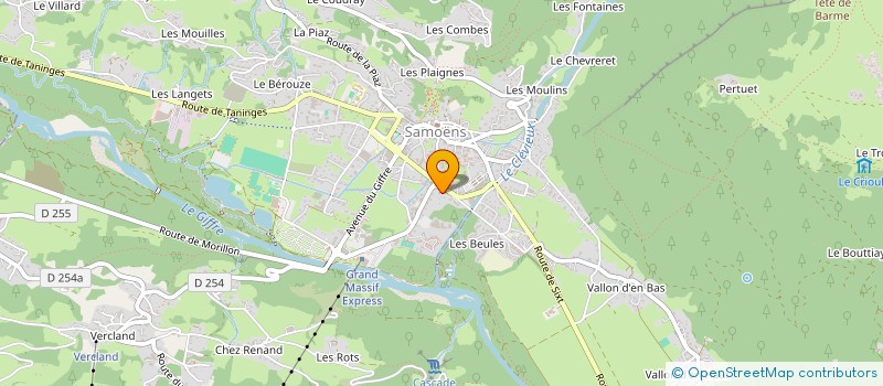 localisation de l'entreprise SNOW VANS & SKI  SAMOENS