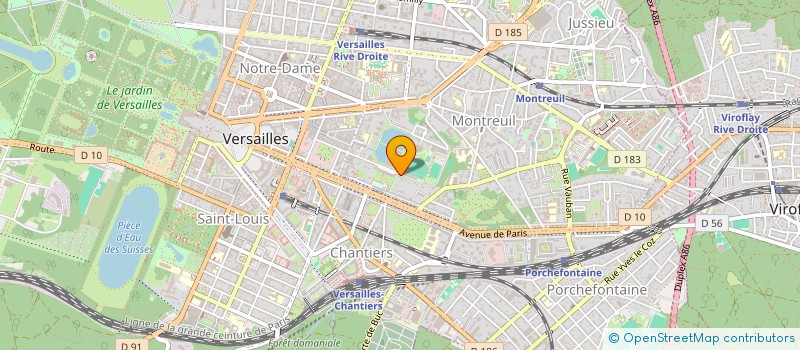 localisation de l'entreprise SNOWBALL à VERSAILLES