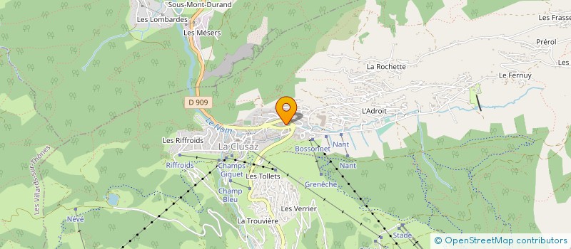localisation de l'entreprise SNOWCORP à LA CLUSAZ