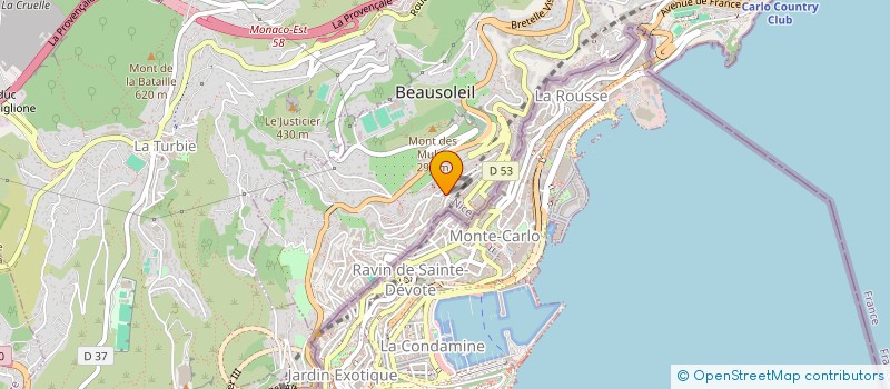 localisation de l'entreprise SNOWFLAKE MONT-BLANC  BEAUSOLEIL