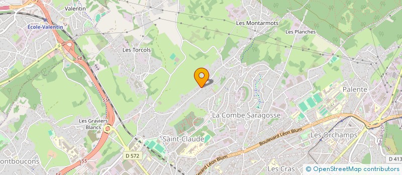localisation de l'entreprise SNOWRAY à BESANCON